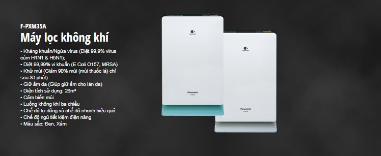 MÁY LỌC KHÔNG KHÍ PANASONIC F-PXM35A