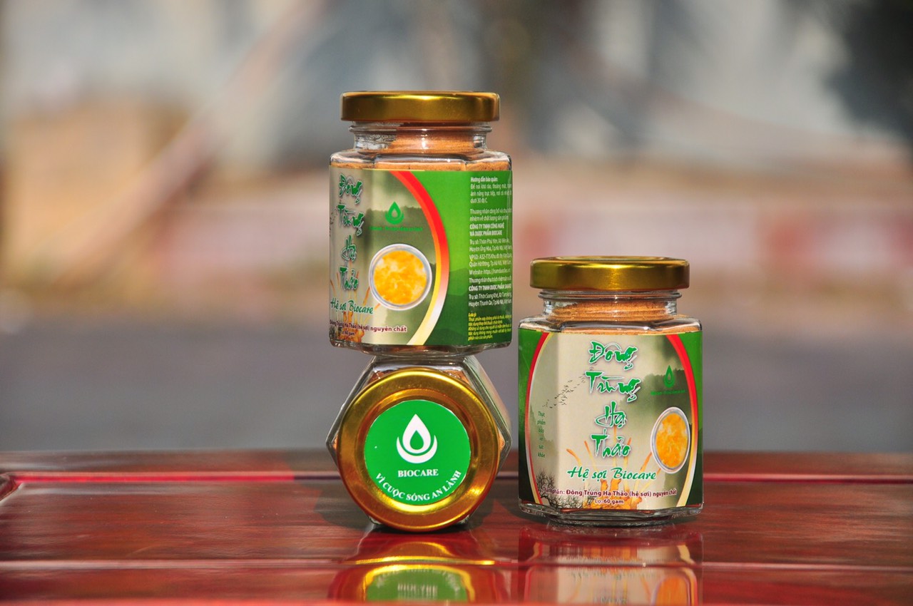 ĐÔNG TRÙNG HẠ THẢO ( HỆ SỢI) NGUYÊN CHẤT HỘP 60 GAM