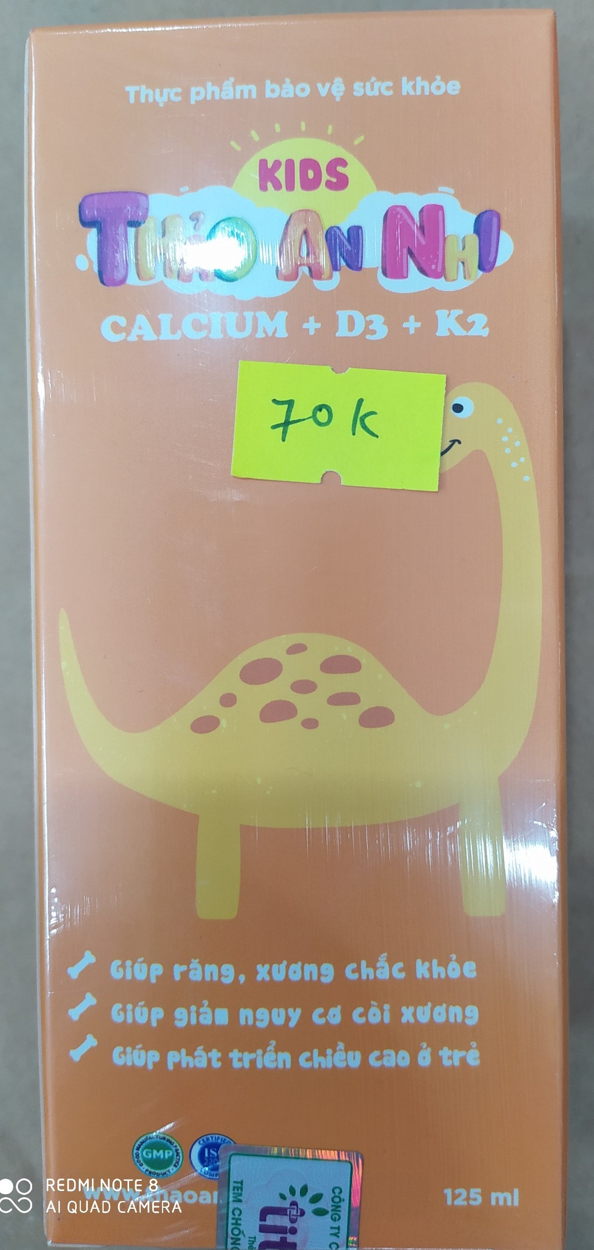 THẢO AN NHI CALCIUM + D3 + K2 ( dạng chai )