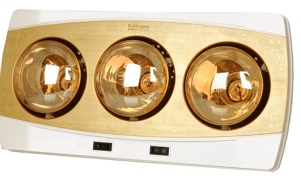 ĐÈN SƯỞI KOTTMANN K3B-H CÔNG SUẤT 825W ( 3 BÓNG VÀNG )