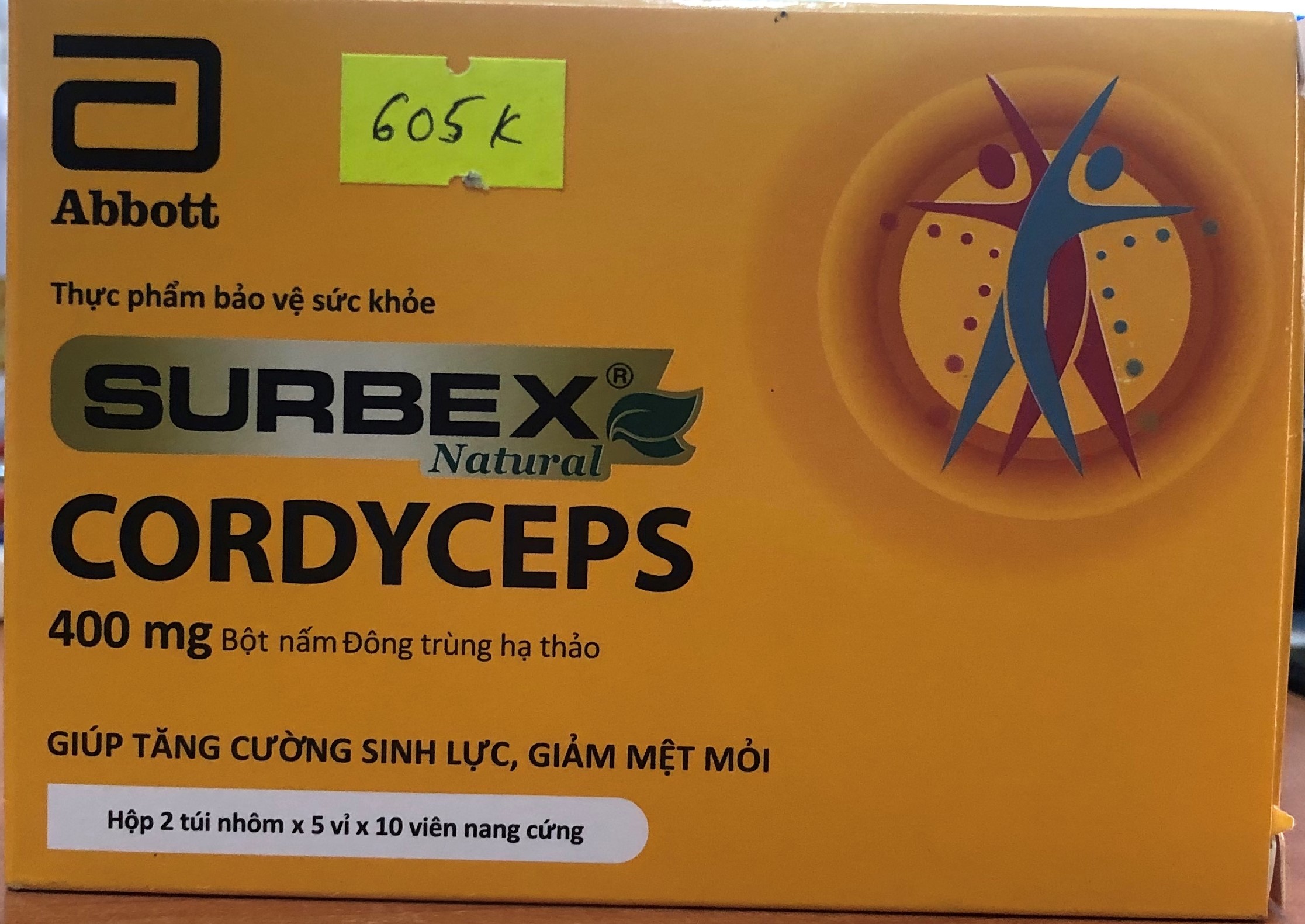 Abbott-Bột nấm ĐÔNG TRÙNG HẠ THẢO  SURBEX CORDYCEPS