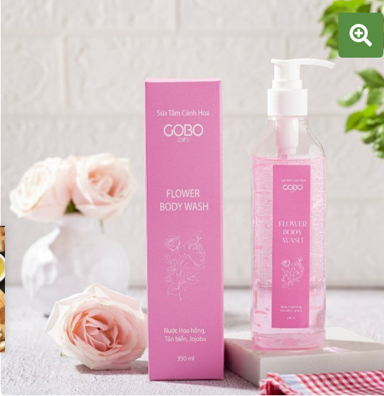 Sữa tắm cánh hoa hồng gobo
