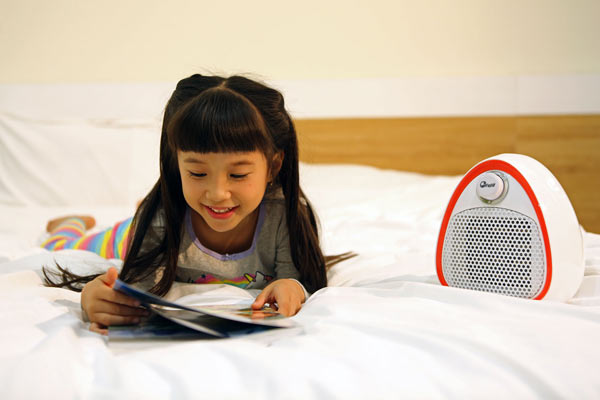 QUẠT SƯỞI GỐM CERAMIC MINI FUJIE CH-202 RED