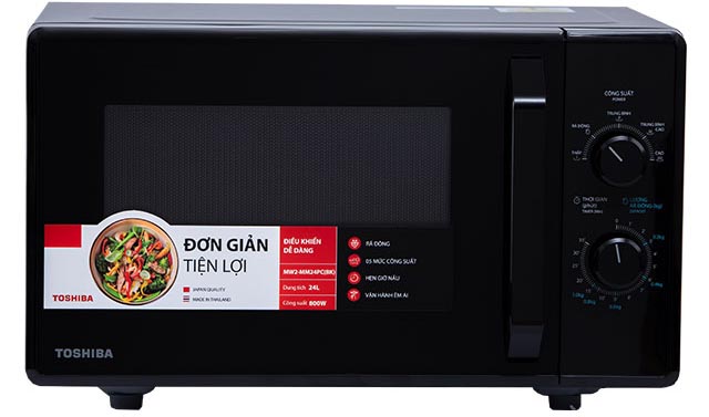 LÒ VI SÓNG CƠ KHÔNG NƯỚNG TOSHIBA MW2-MM24PC(BK) DUNG TÍCH 24 LÍT